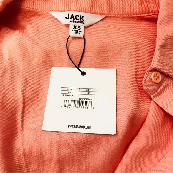 Jack By BB Dakota NEW Blige Tie Waist Coral mini Dress Size XS - Picture 4 of 6